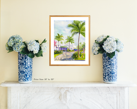 Print of "Vintage Playhouse – The Royal Poinciana Plaza"