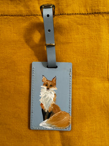  Sitting Fox Luggage Tag