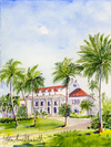 Print of "Approaching the Flagler Museum"