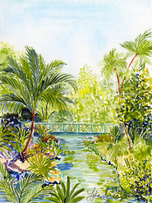  Print of "Windows on the Floating World – Mounts Botanical Garden"