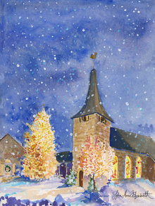  Print of "Merry Christmas – Trinity Episcopalian Church"