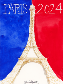  Print of "Paris 2024"