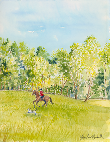  Print of "Springtime Glee in the Hills"