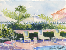  Print of "Pooldeck at the Colony"